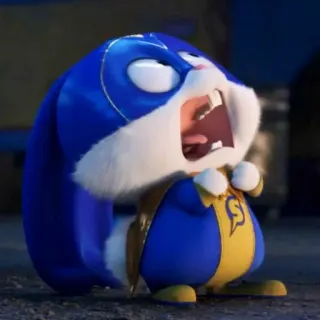 😫 Snowball The Secret Life of Pets ウサギ, スーパーヒーロー, 漫画, 動物, ペット telegram sticker