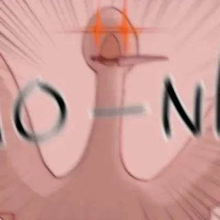 🦢 NO-NO en colère, oie, mème, drôle, dessin animé whatsapp sticker