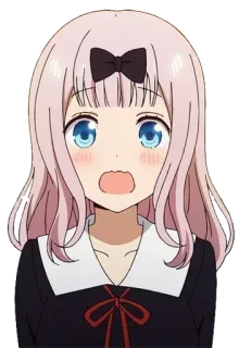 😯 Chika Fujiwara Kaguya-sama: Love Is War Anime, Chika, Fujiwara, Kaguya-sama, Love is War, Zszokowana, Różowe włosy telegram sticker