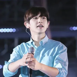 🐻 homme, chanteur, kpop, micro, musique, artiste telegram sticker
