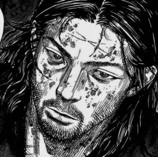🤍 Miyamoto Musashi Vagabond Manga, Samurai, Krieger, Musashi, Schwert, Kampf telegram sticker