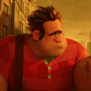 🥨 Wreck-It Ralph desenho animado, animado, filme, Detona Ralph, personagem whatsapp sticker