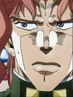 😕 Noriaki Kakyoin JoJo's Bizarre Adventure Noriaki Kakyoin, Anime, Manga, JoJo's Bizarre Adventure, Postać, Ilustracja telegram sticker