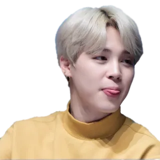 😛 Jimin jimin, kpop, bts, idol, singer, person telegram sticker