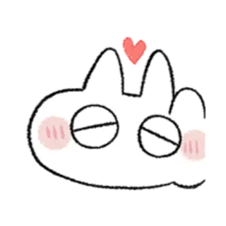 😺 fofo, kawaii, coração, amor, desenho animado telegram sticker