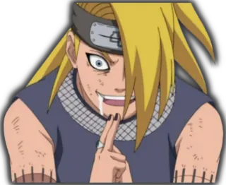 😡 Deidara Naruto Anime, Manga, Ninja, Kartun, Deidara, Naruto, Akatsuki telegram sticker
