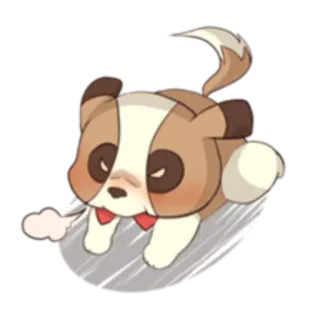 🏃‍♂ cane, carino, animale, cartone animato, animale domestico, adesivo whatsapp sticker