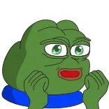 😍 Pepe the Frog pepe, rana, meme, meme de internet, rana de dibujos animados telegram sticker