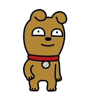 💬 perro, dibujos animados, animal, mascota, lindo telegram sticker