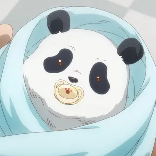 💀 Anime, Gấu trúc, Em bé, Núm vú giả, Dễ thương whatsapp sticker