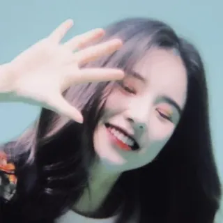 🙏 femme, sourire, personne, asiatique telegram sticker