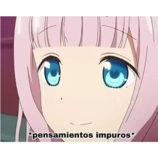 🙂 *pensamientos impuros* Anime, Gadis, Manga, Berpikir, Tidak murni telegram sticker