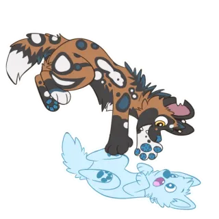 😻 chien, animal, mignon, dessin animé, joueur, chiot whatsapp sticker