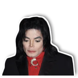 😔 Michael Jackson músico, cantante, artista, estrella del pop, Michael Jackson, rey del pop whatsapp sticker