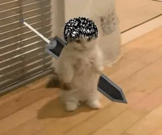 🖤 Guts Berserk anime, sword, cat, berserk, manga, guts whatsapp sticker