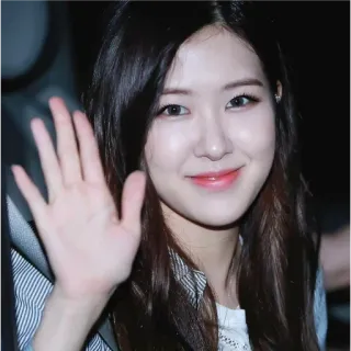 🙂 Rose человек, женщина, знаменитость, певица, машет, k-pop, Rose, Blackpink whatsapp sticker