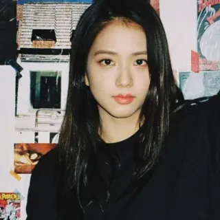 😀 Jisoo kpop, idol, piosenkarka, blackpink, portret, kobieta, azjatycka telegram sticker