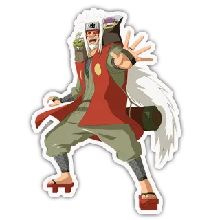 👋 Jiraiya Naruto 油 Anime, Mangá, Jiraiya, Naruto, Sábio, Personagem, Ninja telegram sticker