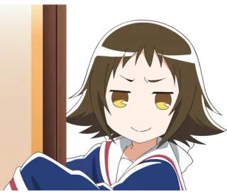 😏 anime, cartone animato, ragazza, personaggio, boriosa telegram sticker