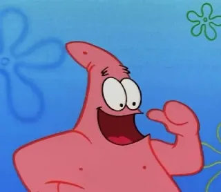 😺 Patrick Star Spongebob Squarepants Patrick Star, Spongebob Schwammkopf, Cartoonfigur, animiert, Nickelodeon, lustig, pinker Seestern whatsapp sticker
