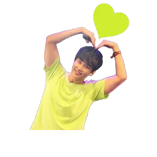 💛 corazón, amor, persona, sonrisa, feliz, alegría whatsapp sticker