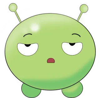 🙄 Mooncake Final Space 卡通, 动画, 电视剧, 绿色, 外星人 telegram sticker