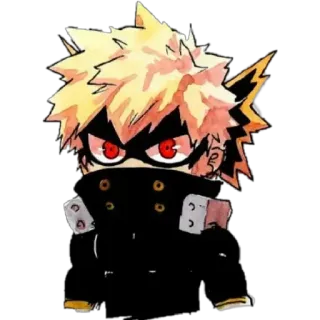 🙄 Katsuki Bakugo My Hero Academia anime, manga, Katsuki Bakugo, My Hero Academia, sticker, character telegram sticker