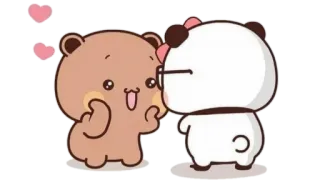 🫖 lucu, beruang, cinta, kartun, kawaii, binatang, animasi telegram sticker