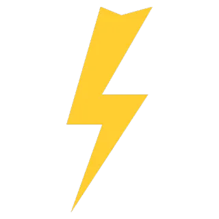 ⚡ éclair, électricité, jaune, météo, énergie whatsapp sticker