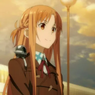 ✨ Asuna Yuuki Sword Art Online 애니메이션, 소녀, 캐릭터, 소드 아트 온라인, 아스나, 유우키 telegram sticker