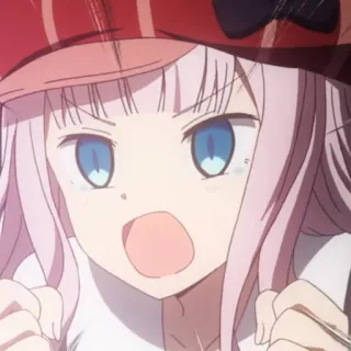😡 Chika Fujiwara Kaguya-sama: Love Is War anime, manga, cute, chika, kaguya-sama whatsapp sticker