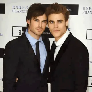 💚 Damon Salvatore The Vampire Diaries vampiros, serie de TV, actores, hermanos telegram sticker