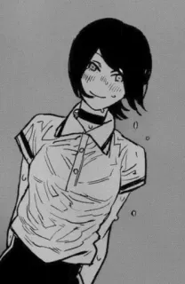 🤍 Reze Chainsaw Man Anime, Manga, Reze, Chainsaw Man, Personaggio whatsapp sticker