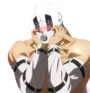 😳 Anime, Masker, Blozen, Gespierd, Personage telegram sticker