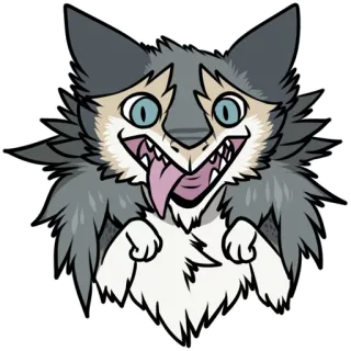 😛 cat, animal, funny, cute, illustration, cartoon, sticker telegram sticker