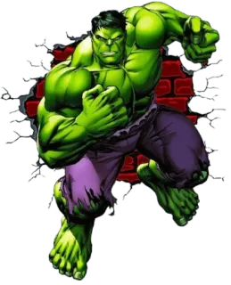 😡 Hulk Hulk, Marvel, superhero, green, smash telegram sticker