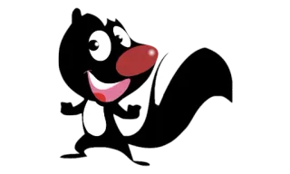 🥝 Скунс, Мультфильм, Животное telegram sticker