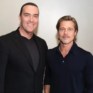 👥 men, celebrities, portrait, Brad Pitt telegram sticker