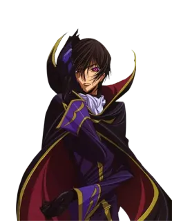 😠 Lelouch Lamperouge Code Geass Anime, Kartun, Karakter, Lelouch, Code Geass telegram sticker
