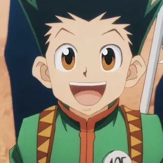 🍺 Gon Freecss Hunter x Hunter Anime, Chico, Sonrisa, Gon, Hunter x Hunter, Dibujos animados telegram sticker