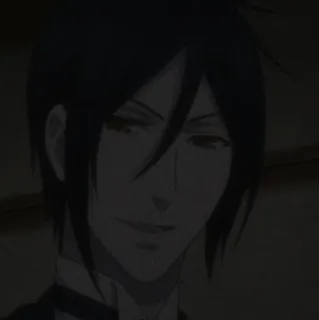 ⛓ Sebastian Michaelis Black Butler 动漫, 恶魔, 管家, 塞巴斯蒂安, 黑执事, 动漫人物 telegram sticker