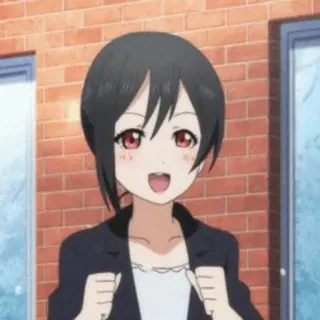 🎈 Anime, Cartoon, Mädchen, Fröhlich, Schulmädchen, Heiter telegram sticker