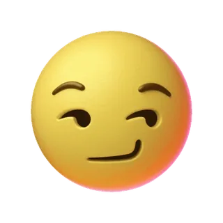 🌟 Emoji, Gezicht, Knipogen, Smirking, Expressie, Geel telegram sticker