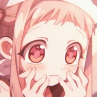 🐇 Nene Yashiro Toilet-bound Hanako-kun Animé, Manga, Mignon, Fille, Rose telegram sticker