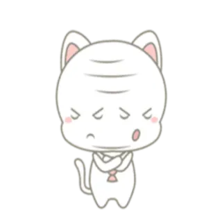 😑 cat, cute, sticker, cartoon, angry telegram sticker