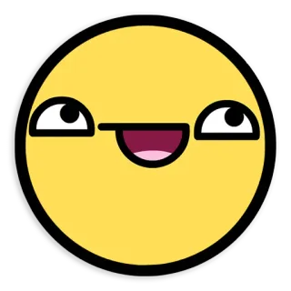 🤪 Mème, Visage, Jaune, Joyeux, Coolface whatsapp sticker
