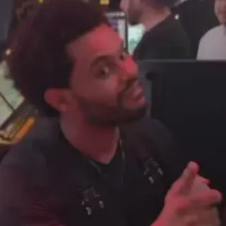 😳 The Weeknd singer, artist, music, musician, celebrity telegram sticker