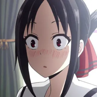 😮 Kaguya Shinomiya Kaguya-sama: Love Is War Anime, Kaguya-sama, Love is War, Kaguya Shinomiya, Errötend, Schule, Schüler whatsapp sticker