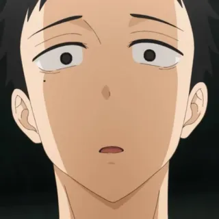 💀 Anime, geschockt, überrascht, Anime Junge, Charakter, Ausdruck, Reaktion telegram sticker