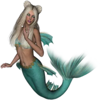 😌 Meerjungfrau, Fantasy, Frau, Meereswesen, Mythisch, Kunst, Ozean telegram sticker